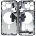 Midframe/Rahmen mit Ladebuchse Flex & Small Parts für iPhone 15 Pro Max (EU / Global Version) (gebrauchter OEM-Ausbau, Qualität B) (Weiß Titanium)