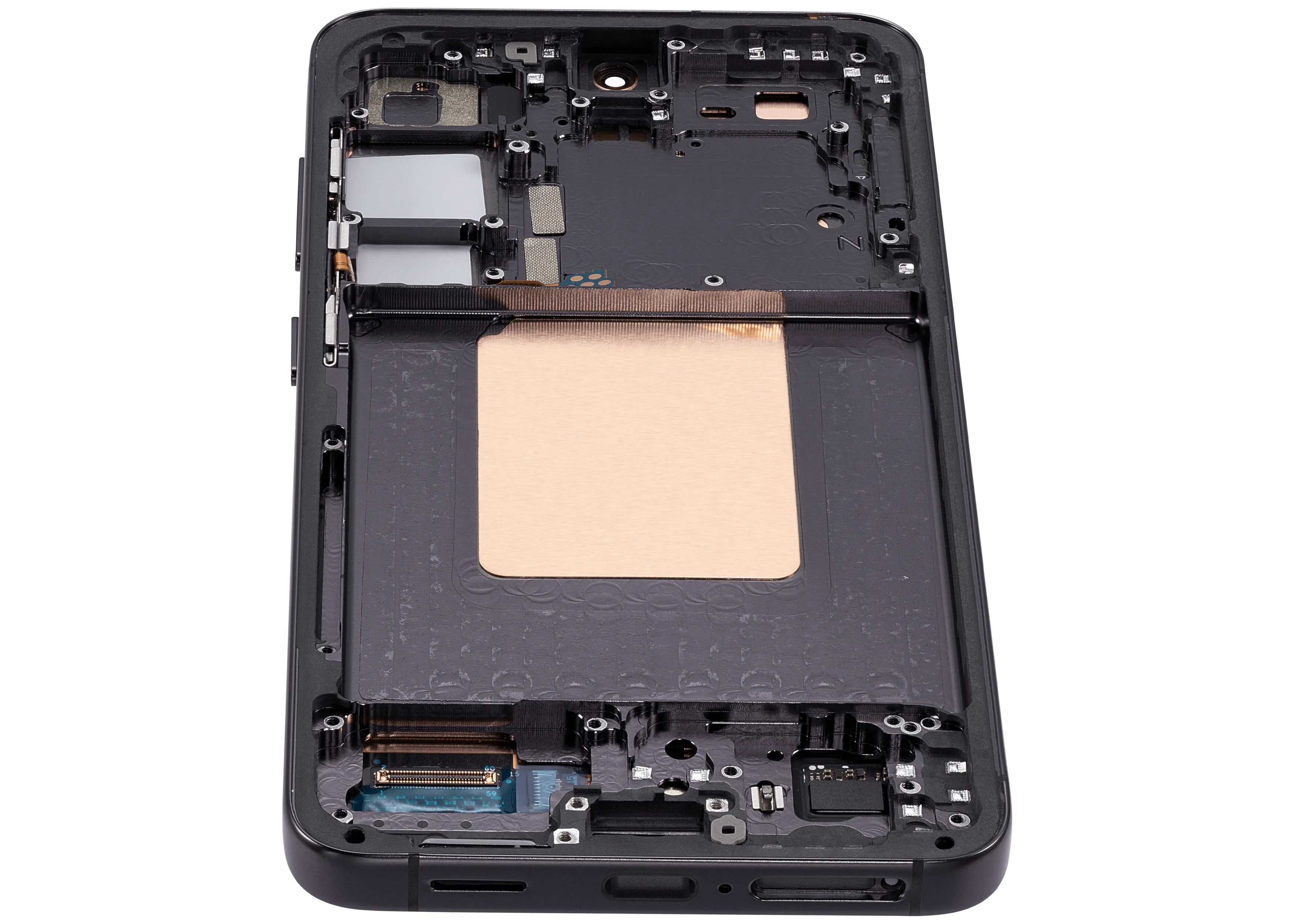 OLED-Display mit Rahmen für Samsung Galaxy S24 5G (US & Internationale Version) (Aftermarket Plus) (Onyx Black)