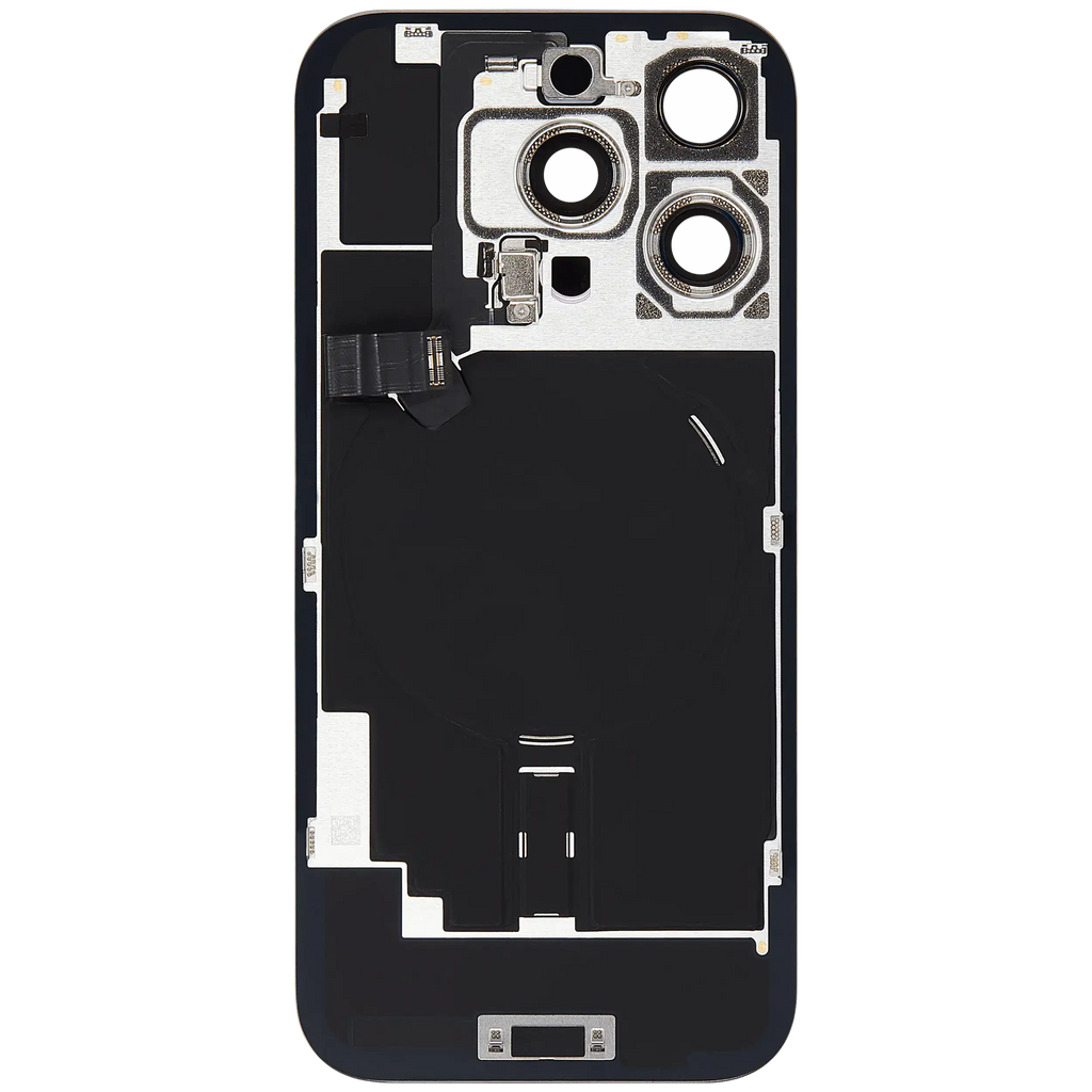 Backcover mit MagSafe Magnet & NFC & Blitz-Flexkabel für iPhone 16 Pro (gebrauchter OEM-Ausbau, Qualität C) (Natural Titanium)