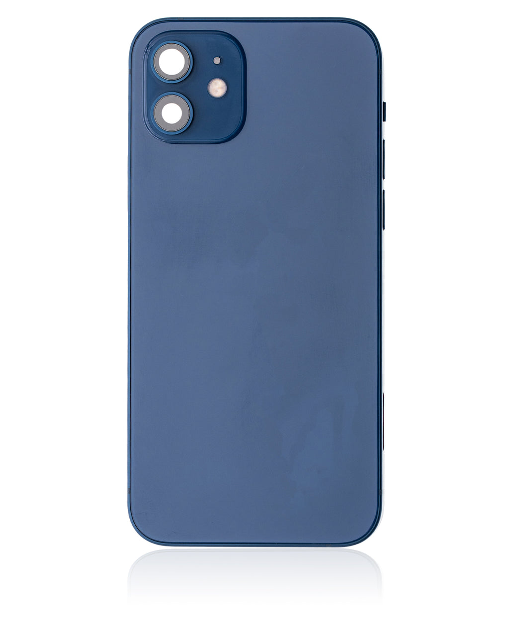 Backcover/Rahmen mit Small Parts für iPhone 12 (US-Version) (gebrauchter OEM-Ausbau, Qualität C) (Blau)
