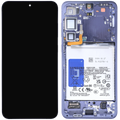 OLED-Display mit Rahmen Compatible für Samsung Galaxy S24 Plus 5G (US & Internationale Version) (Blemish: Qualität C) (Cobalt Violet)