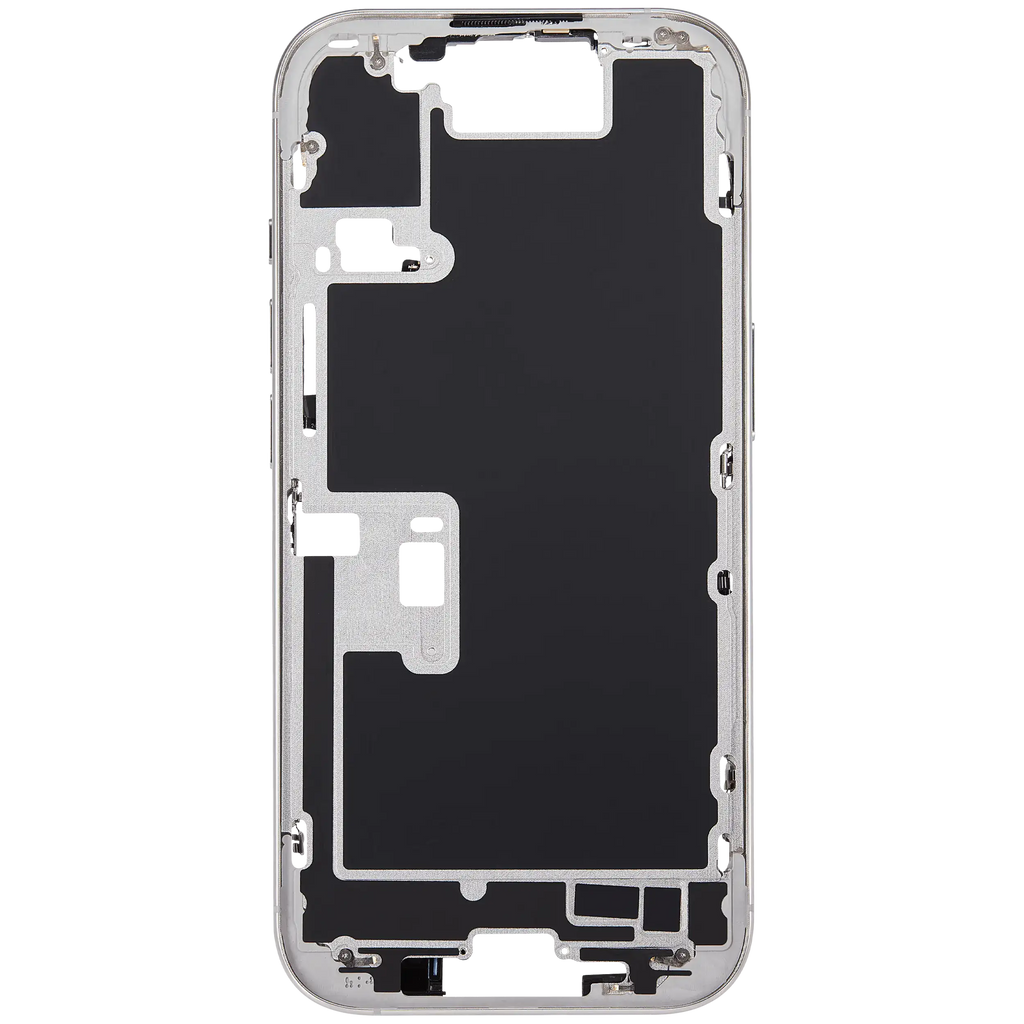 Midframe/Rahmen mit Power And Volume Button für iPhone 16 Pro (US-Version) (Aftermarket Plus) (Weiß Titanium)
