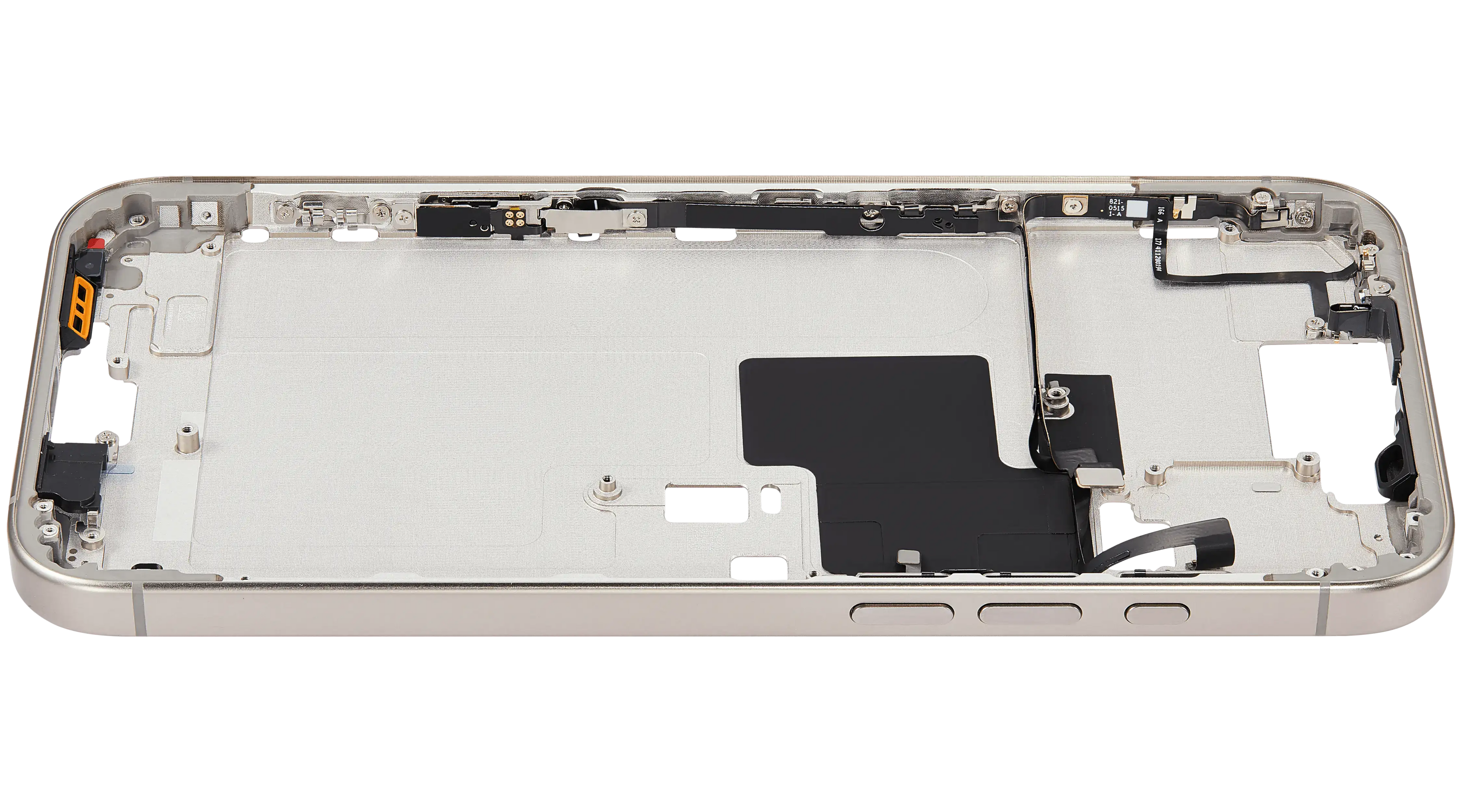 Midframe/Rahmen mit Power And Volume Button für iPhone 16 Pro Max (US-Version) (Aftermarket Plus) (Natural Titanium)