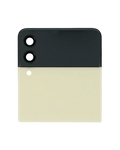 Outer OLED-Display für Samsung Galaxy Z Flip 3 5G (gebrauchter OEM-Ausbau, Qualität B/C) (Cream)