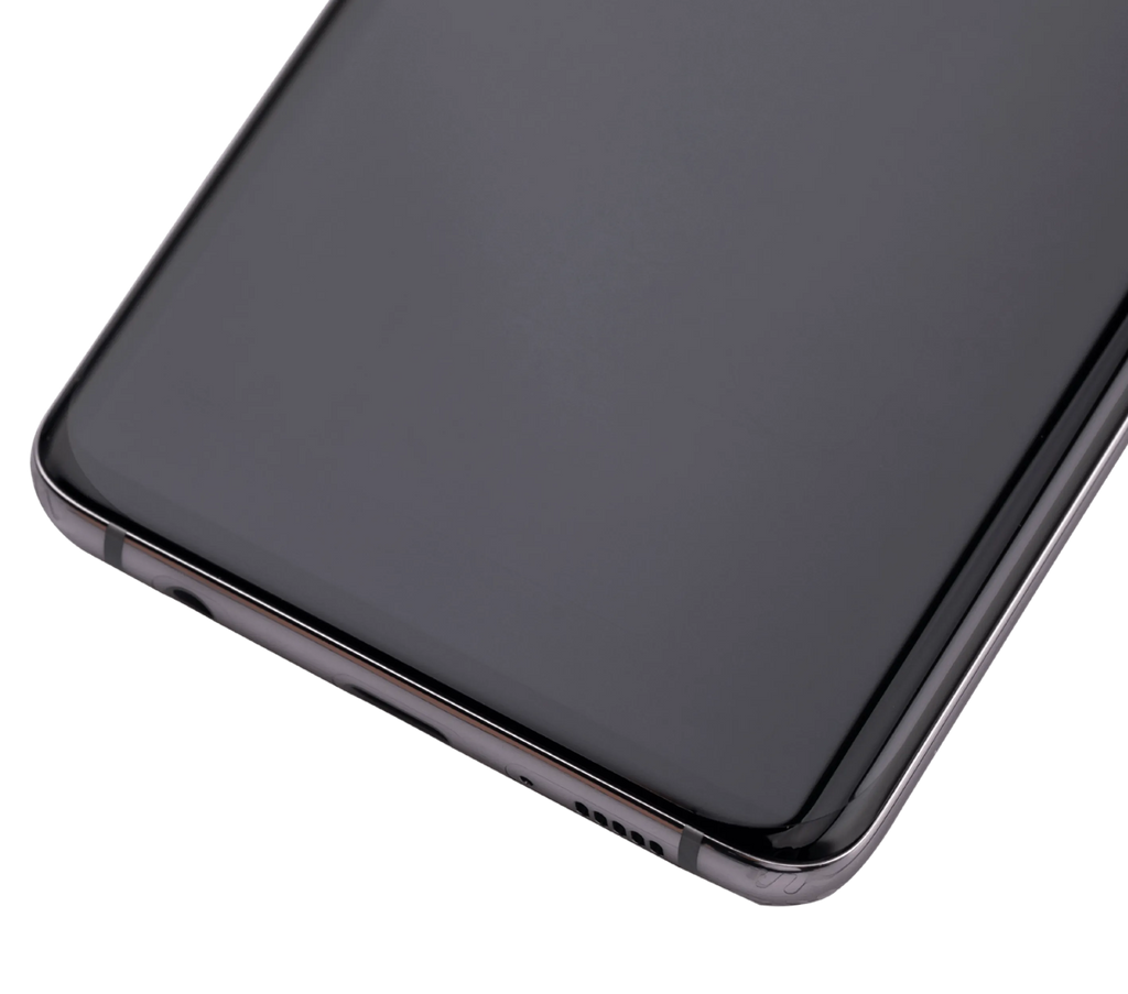 OLED-Display mit Rahmen für Samsung Galaxy S10 (Aftermarket Plus) (Prism White)
