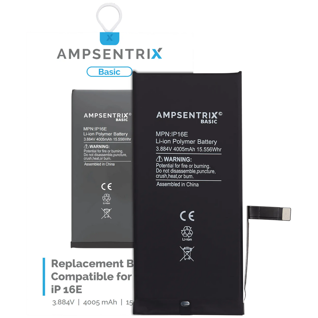 Replacement Akku für iPhone 16e / 17e (AmpSentrix Basic)
