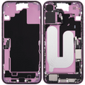 Midframe/Rahmen mit Ladebuchse Flex & Small Parts für iPhone 16 Plus (US-Version) (gebrauchter OEM-Ausbau, Qualität C) (Pink)