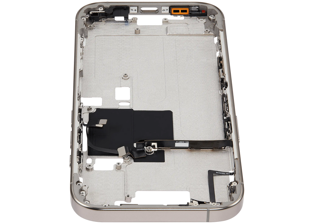 Midframe/Rahmen mit Power And Volume Button für iPhone 16 Pro (US-Version) (Aftermarket Plus) (Natural Titanium)