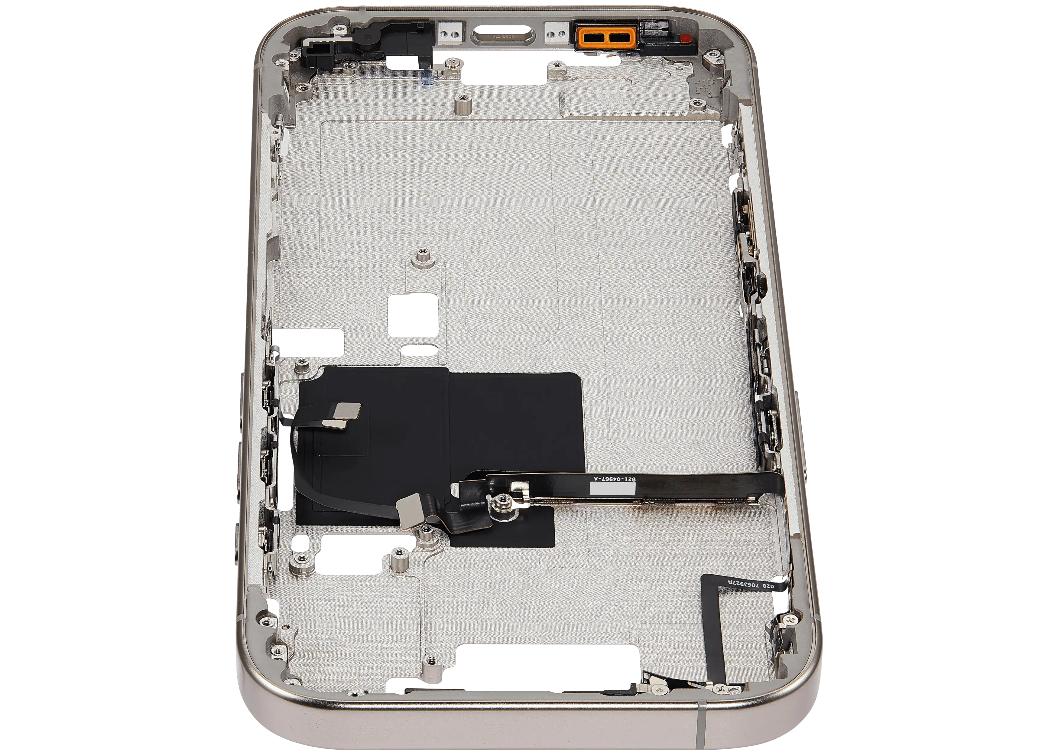 Midframe/Rahmen mit Power And Volume Button für iPhone 16 Pro (US-Version) (Aftermarket Plus) (Natural Titanium)