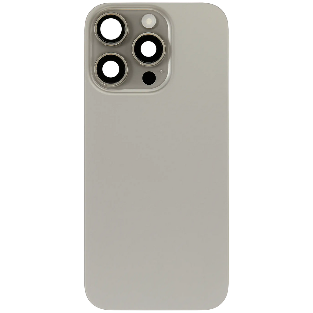 Backcover mit MagSafe Magnet & NFC & Blitz-Flexkabel für iPhone 16 Pro (gebrauchter OEM-Ausbau, Qualität C) (Natural Titanium)