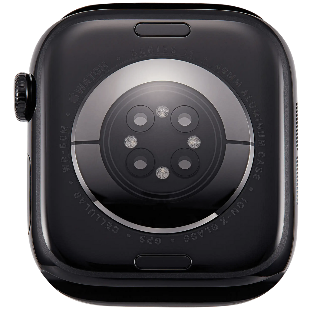Backcover/Rahmen für Watch Series 11 (46MM) (gebrauchter OEM-Ausbau, Qualität A) (Cellular Version) (Aluminum / Jet Black)