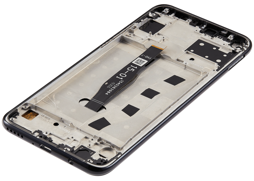 LCD-Display mit Rahmen für Huawei Nova 5i (2019) (Refurbished) (Schwarz)