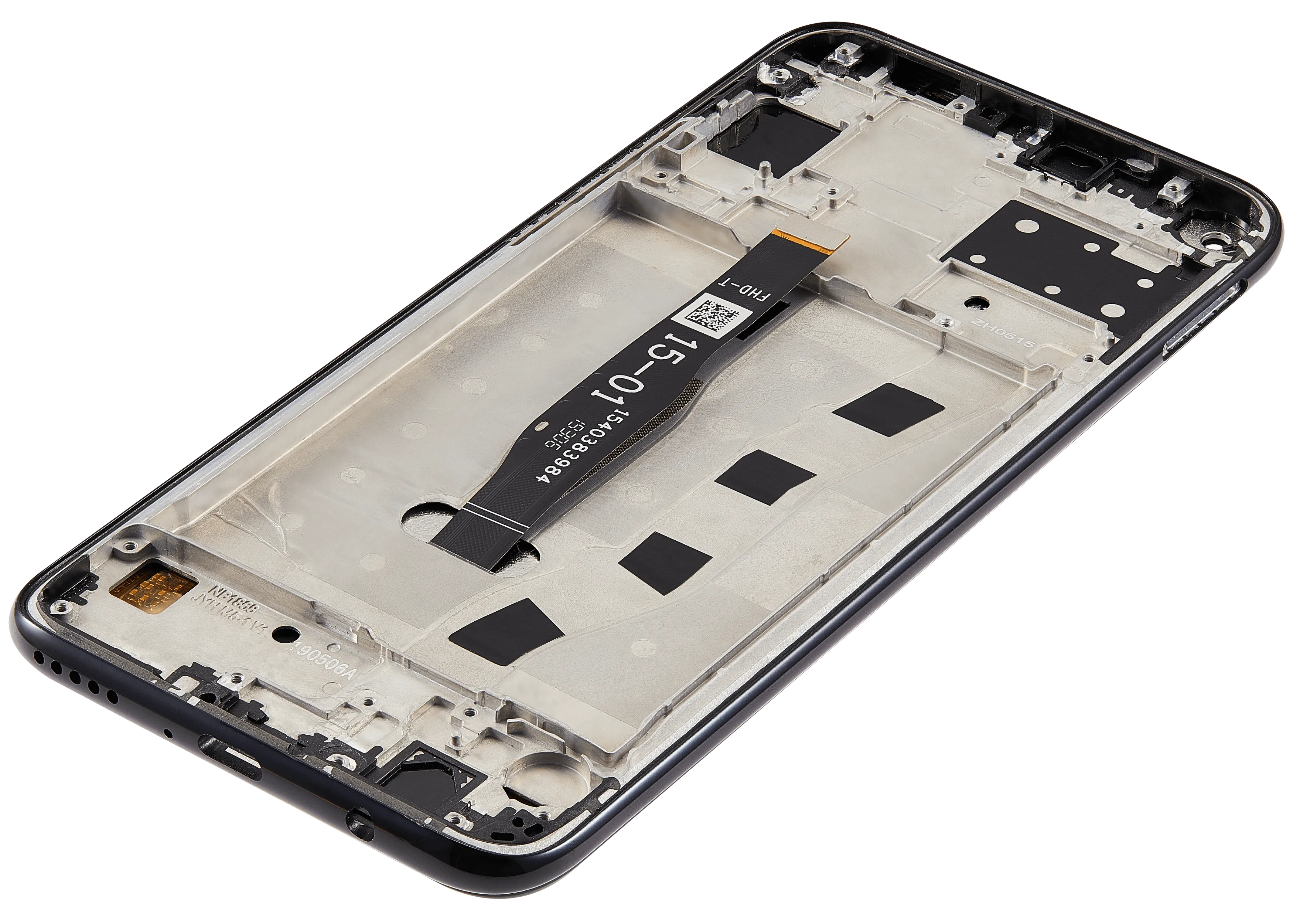 LCD-Display mit Rahmen für Huawei Nova 5i (2019) (Refurbished) (Schwarz)
