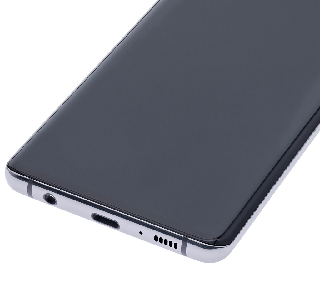 OLED-Display mit Rahmen für Samsung Galaxy S10 Plus (Aftermarket Plus) (Prism / Ceramic Black)