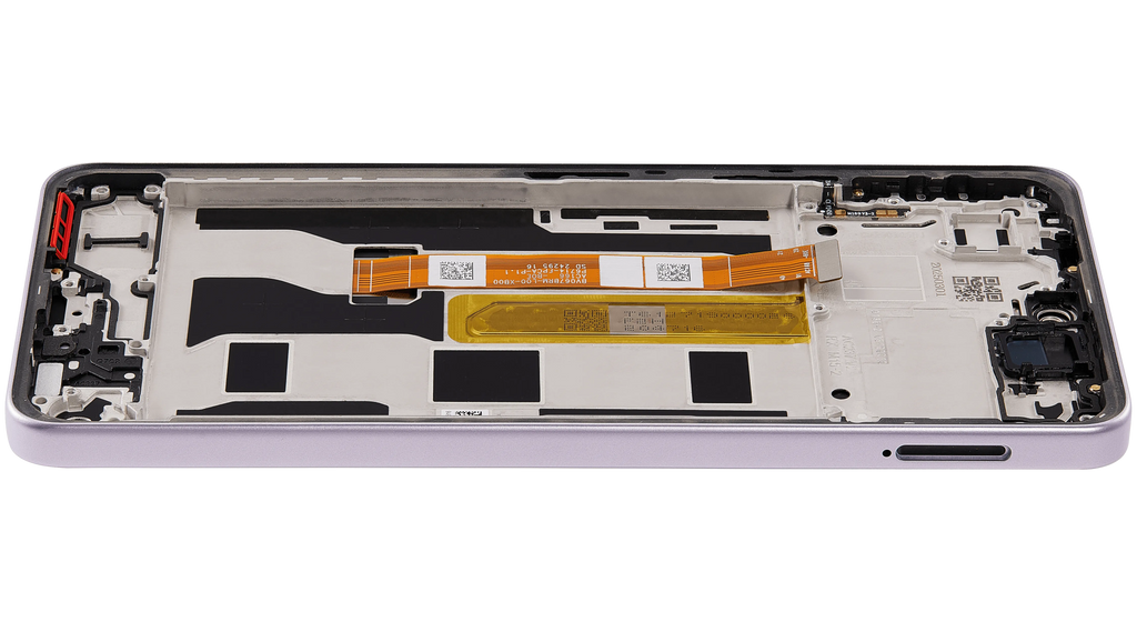 LCD-Display mit Rahmen Compatible für OPPO A5 Pro 5G (Refurbished) (Flower Pink)