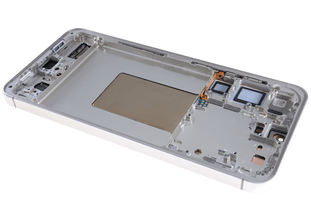 OLED-Display mit Rahmen für Samsung Galaxy S24 Plus (gebrauchter OEM-Ausbau, Qualität B) (Amber Yellow)