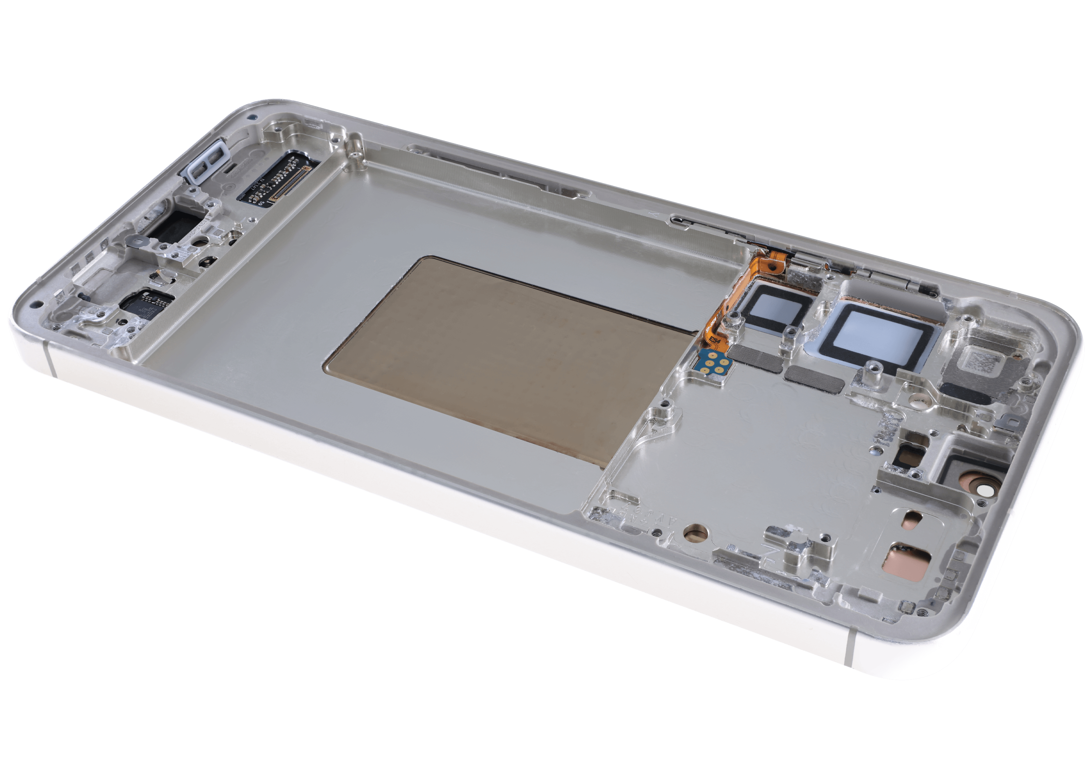 OLED-Display mit Rahmen für Samsung Galaxy S24 Plus (gebrauchter OEM-Ausbau, Qualität B) (Amber Yellow)