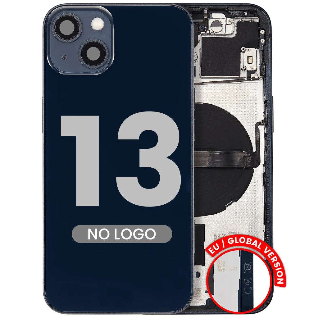Back Cover/Frame with Small Parts for iPhone 13 (EU / Global Version) (Aftermarket Plus) (Midnight)