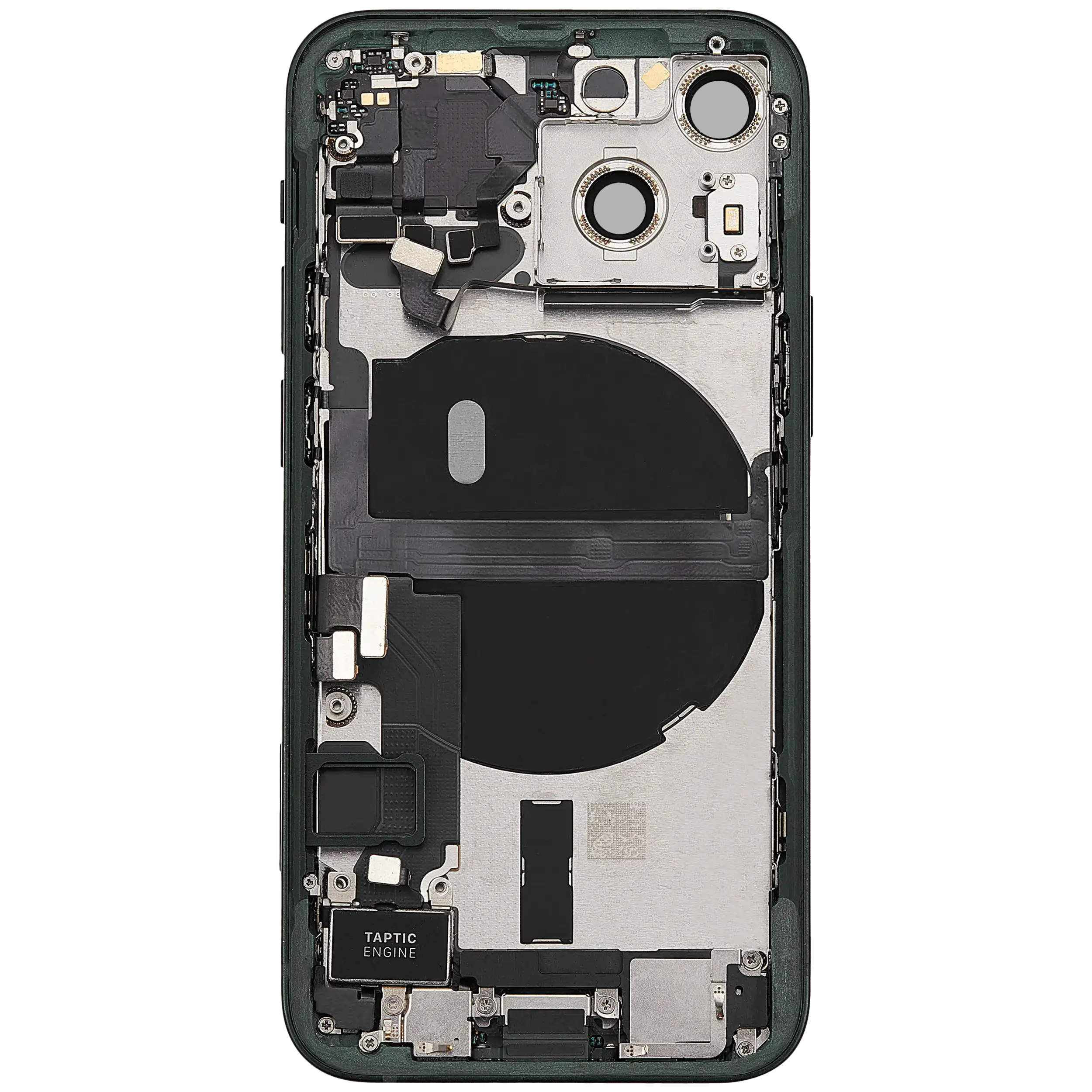 Backcover/Rahmen mit Ladebuchse Flex & Small Parts für iPhone 13 Mini (EU / Global Version) (gebrauchter OEM-Ausbau, Qualität B) (Grün)