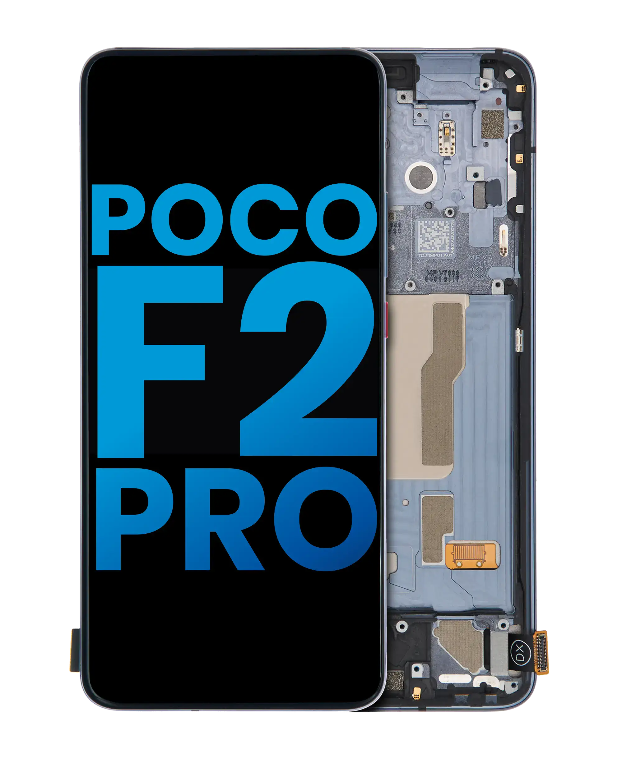 Display m. Rahmen für Xiaomi Poco F2 Pro/K30 Pro, Incell, Grau