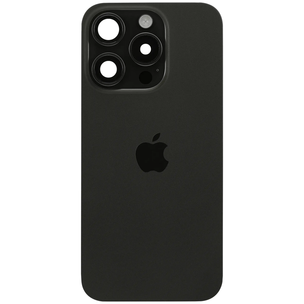 Backcover mit MagSafe Magnet & NFC & Blitz-Flexkabel für IPhone 15 Pro (Service Pack) (Schwarz Titanium)