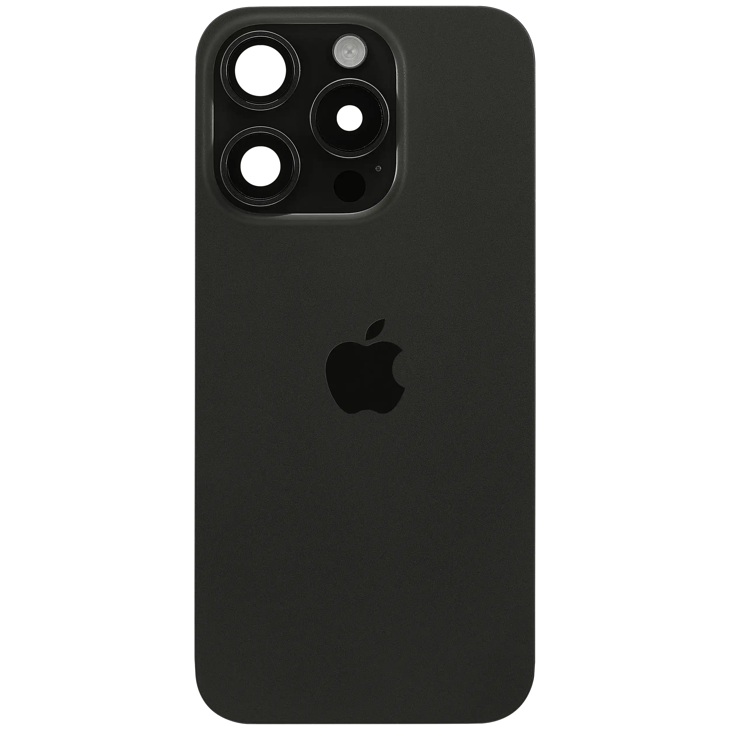 Backcover mit MagSafe Magnet & NFC & Blitz-Flexkabel für IPhone 15 Pro (Service Pack) (Schwarz Titanium)