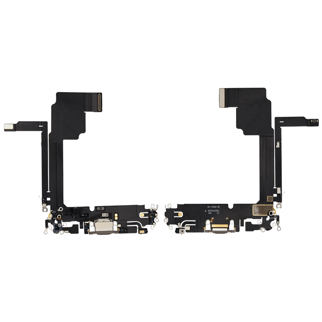 Ladebuchse Flex Cable für iPhone 15 Pro Max (gebrauchter OEM-Ausbau) (Natural Titanium)