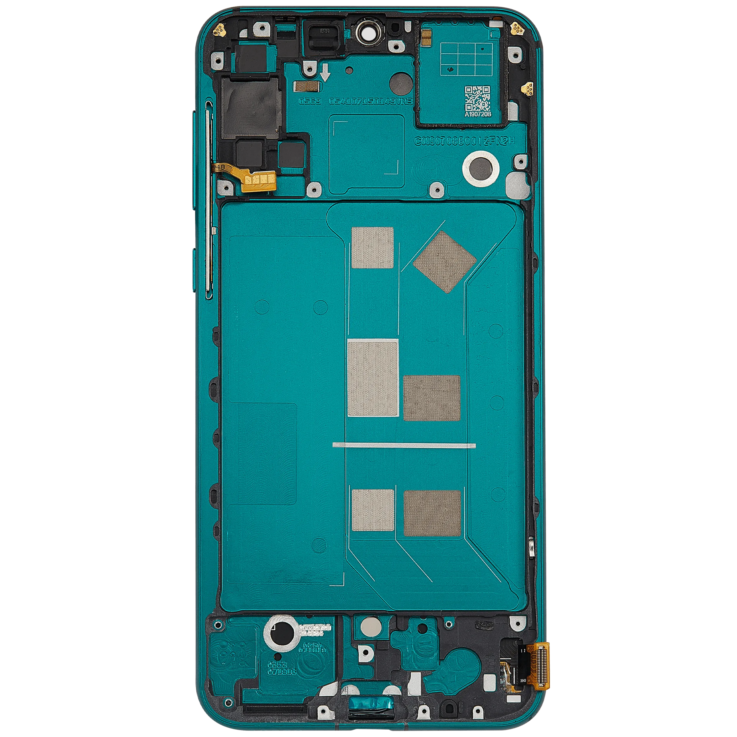 OLED-Display mit Rahmen für Huawei Nova 5 (2019) / Nova 5 Pro (2019) (Refurbished) (Grün)