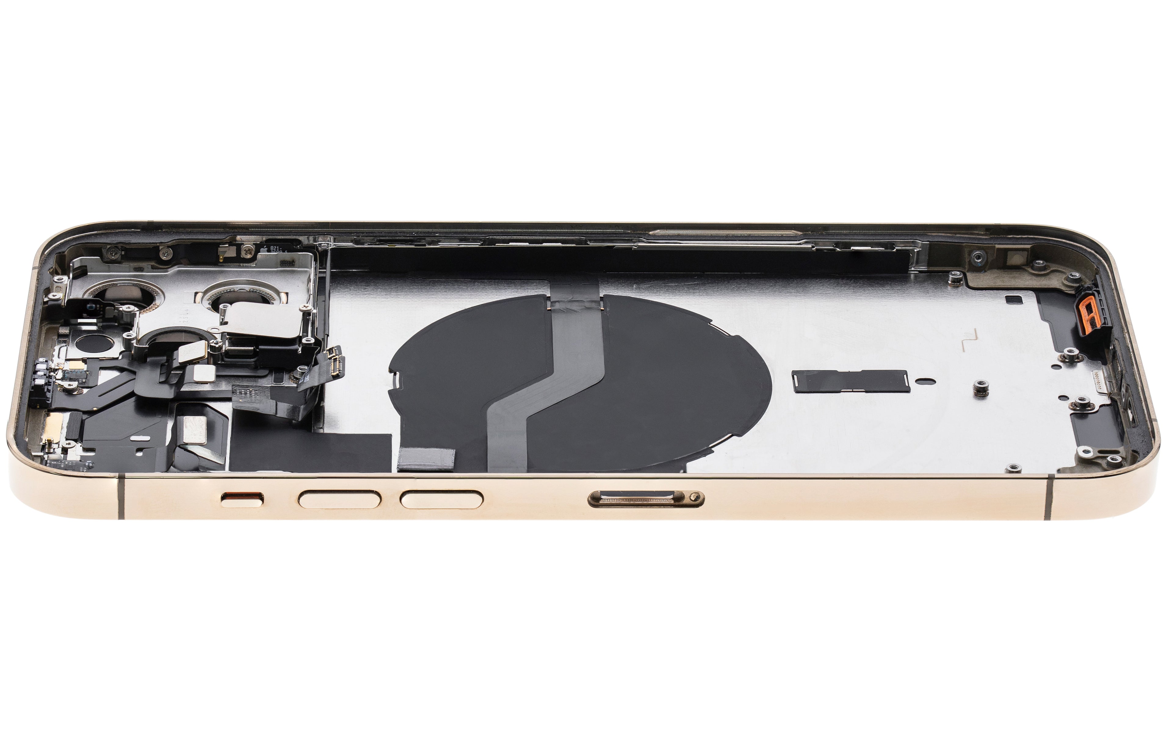 Backcover/Rahmen mit Small Parts für iPhone 12 Pro Max (US-Version) (gebrauchter OEM-Ausbau, Qualität A) (Gold)