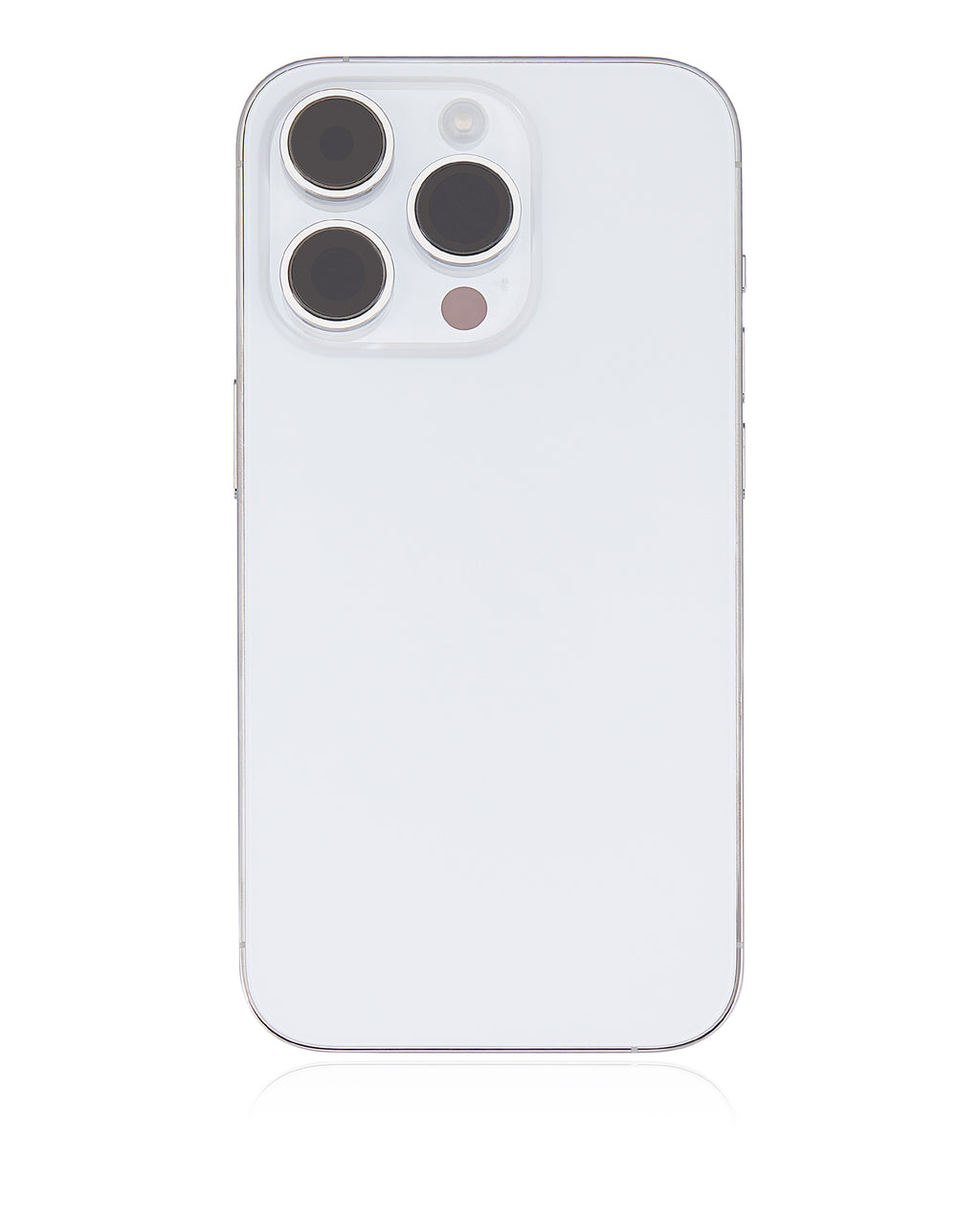 Backcover/Rahmen mit Small Parts für iPhone 14 Pro (US-Version) (gebrauchter OEM-Ausbau, Qualität A) (Silber)
