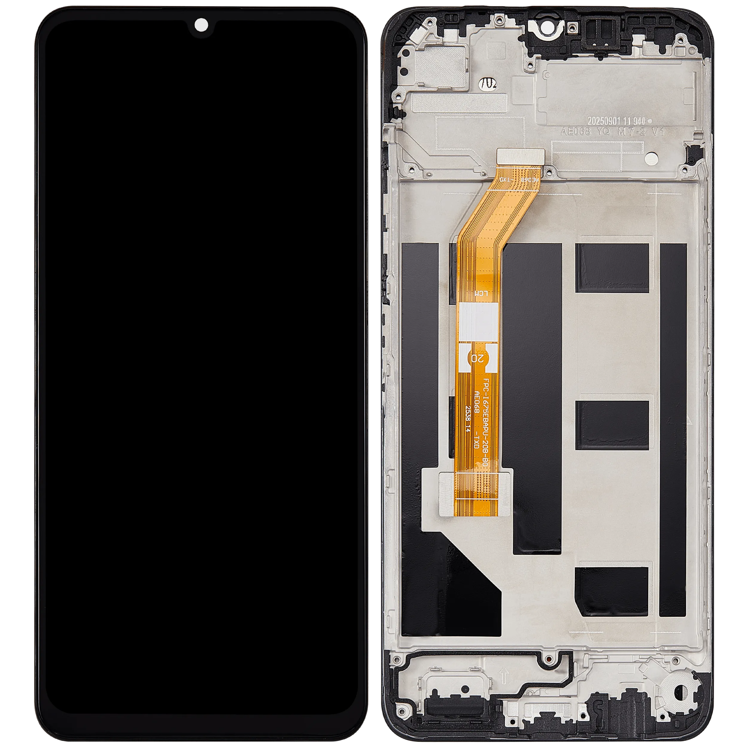 LCD-Display mit Rahmen für Realme Note 70 / Note 70 T / Narzo 80 Lite (Refurbished) (Alle Farben)