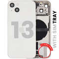 Backcover/Rahmen mit Ladebuchse Flex & Small Parts für iPhone 13 (EU / Global Version) (gebrauchter OEM-Ausbau, Qualität A) (Starlight)