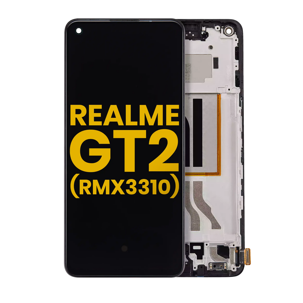 OLED-Display mit Rahmen für Realme GT2 (RMX3310) (Generalüberholt) (Alle Farben)