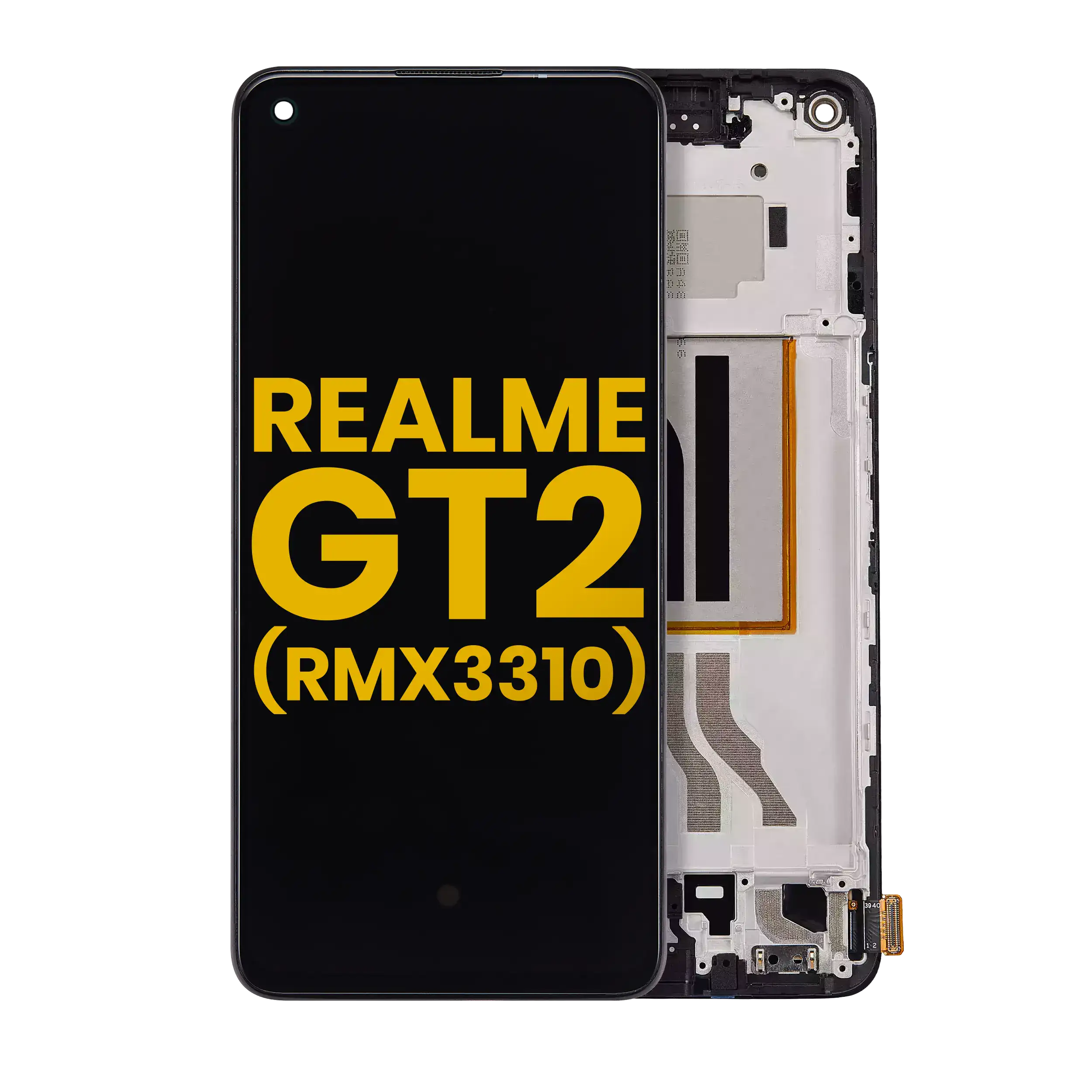OLED-Display mit Rahmen für Realme GT2 (RMX3310) (Generalüberholt) (Alle Farben)