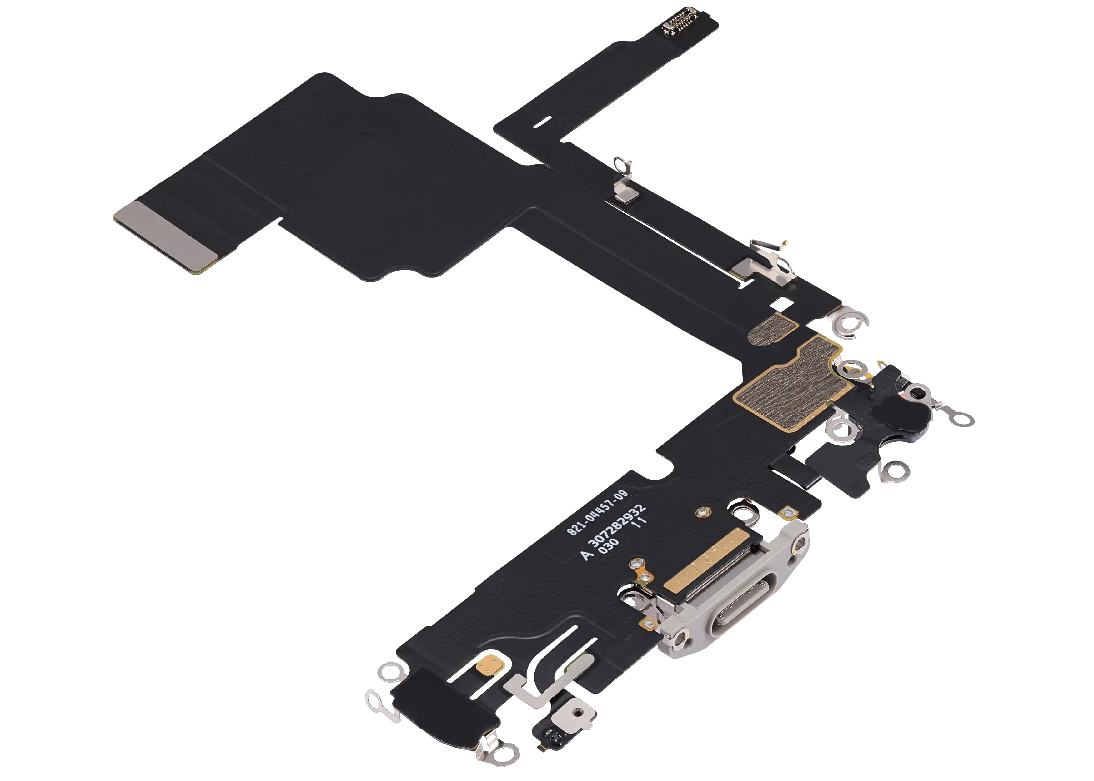 Ladebuchse Flex Cable für iPhone 15 Pro (gebrauchter OEM-Ausbau) (Weiß Titanium)