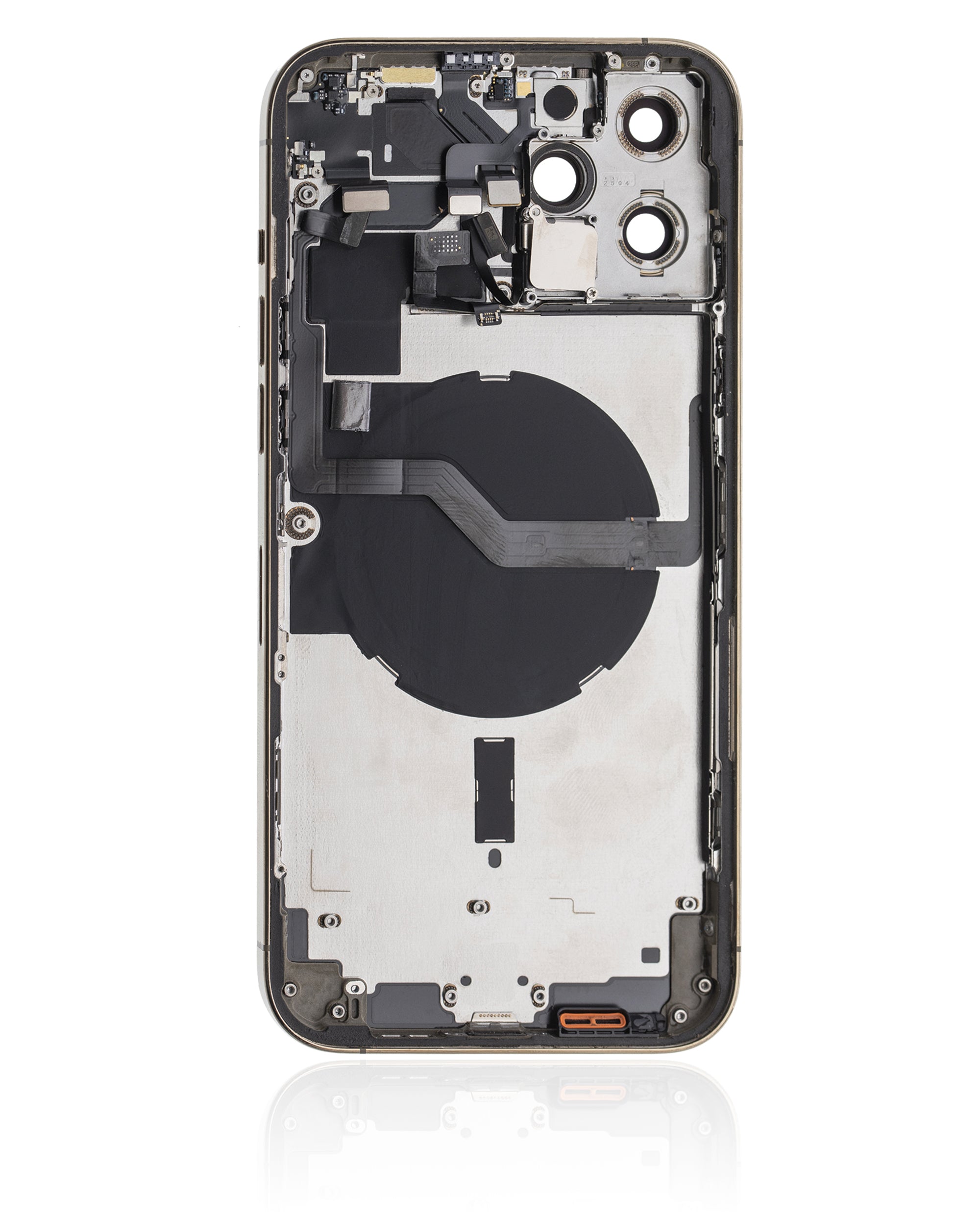 Backcover/Rahmen mit Small Parts für iPhone 12 Pro Max (US-Version) (gebrauchter OEM-Ausbau, Qualität A) (Gold)