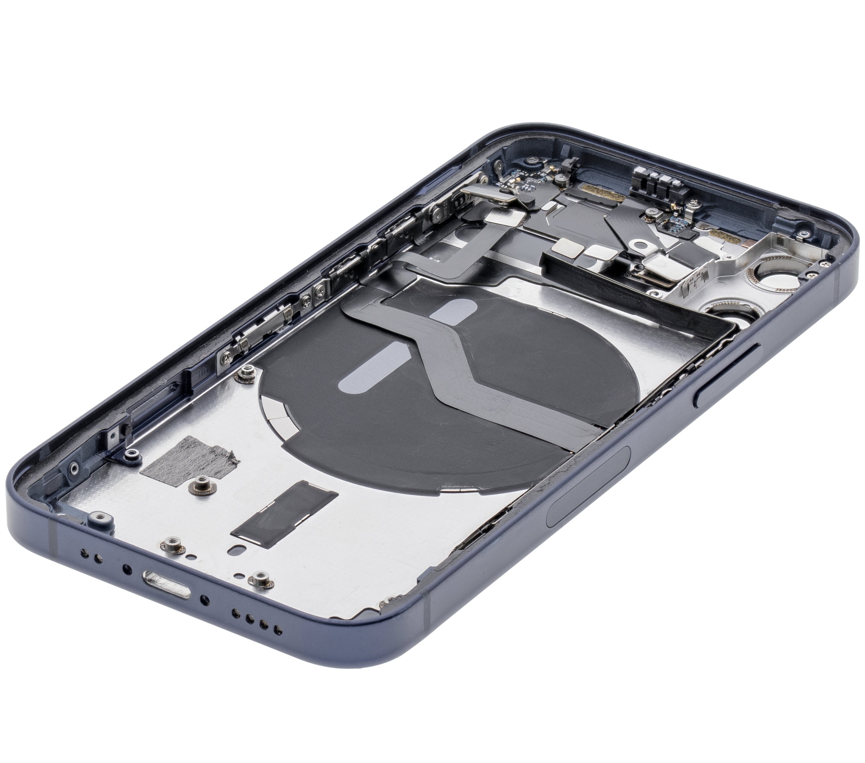 Backcover/Rahmen mit Small Parts für iPhone 12 Mini (EU / Global Version) (gebrauchter OEM-Ausbau, Qualität B) (Blau)