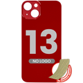 Backcover mit 3M-Haftkleber für iPhone 13 (Ohne Logo / Großes Kameraloch) (Rot)