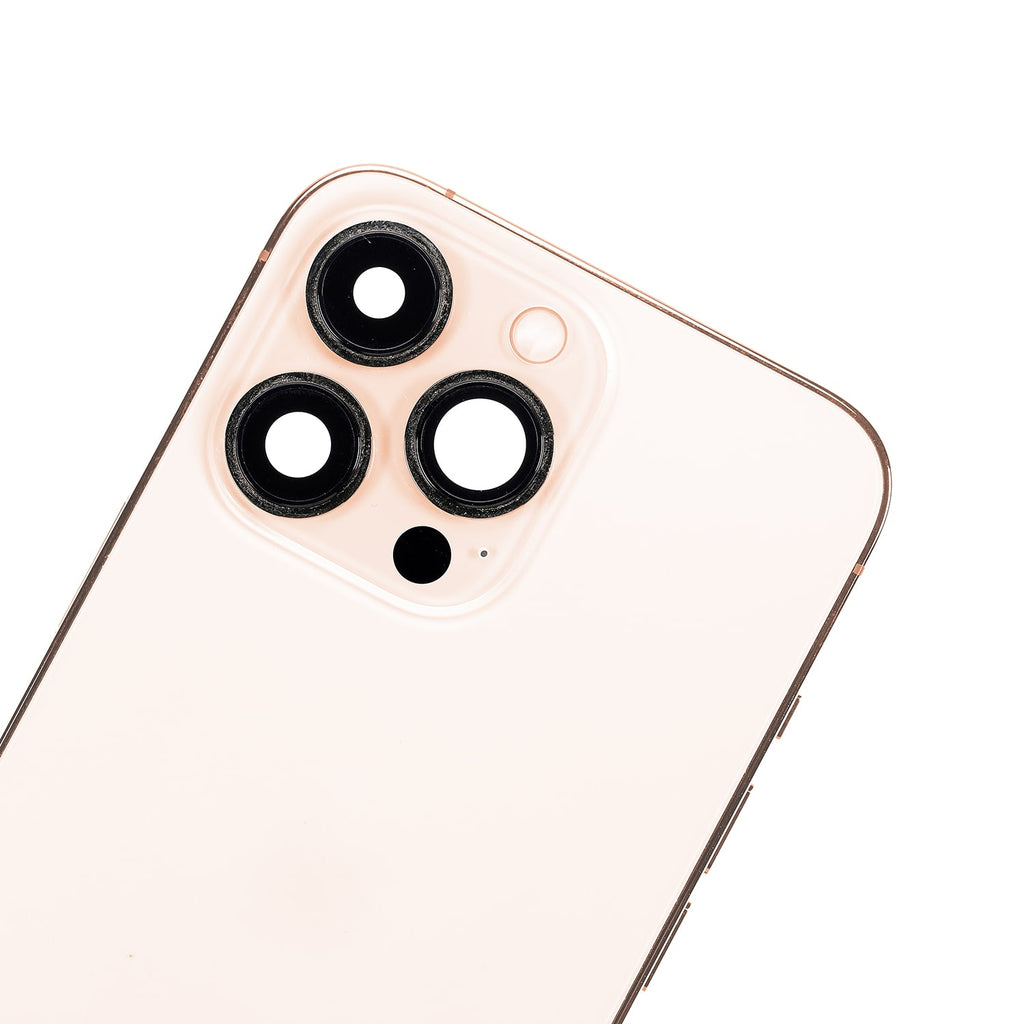 Backcover/Rahmen mit Small Parts für iPhone 13 Pro (EU / Global Version) (gebrauchter OEM-Ausbau, Qualität A) (Gold)