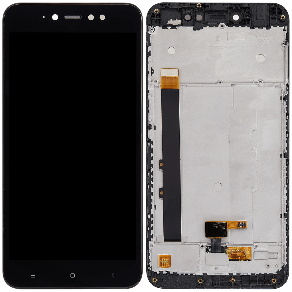 LCD-Display mit Rahmen für Xiaomi Redmi Note 5A (Aftermarket Plus) (Schwarz)