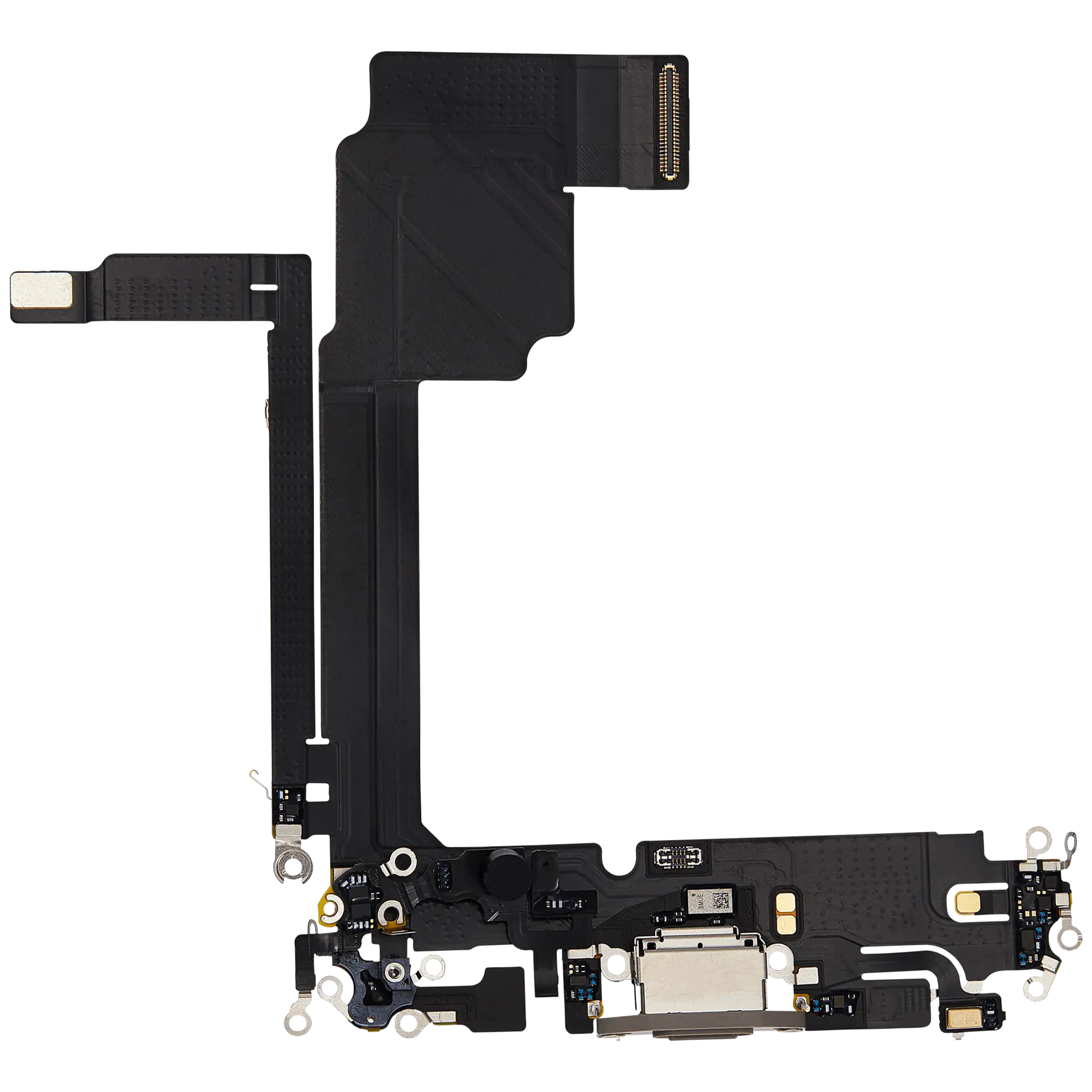 Ladebuchse Flex Cable für iPhone 15 Pro Max (gebrauchter OEM-Ausbau) (Natural Titanium)