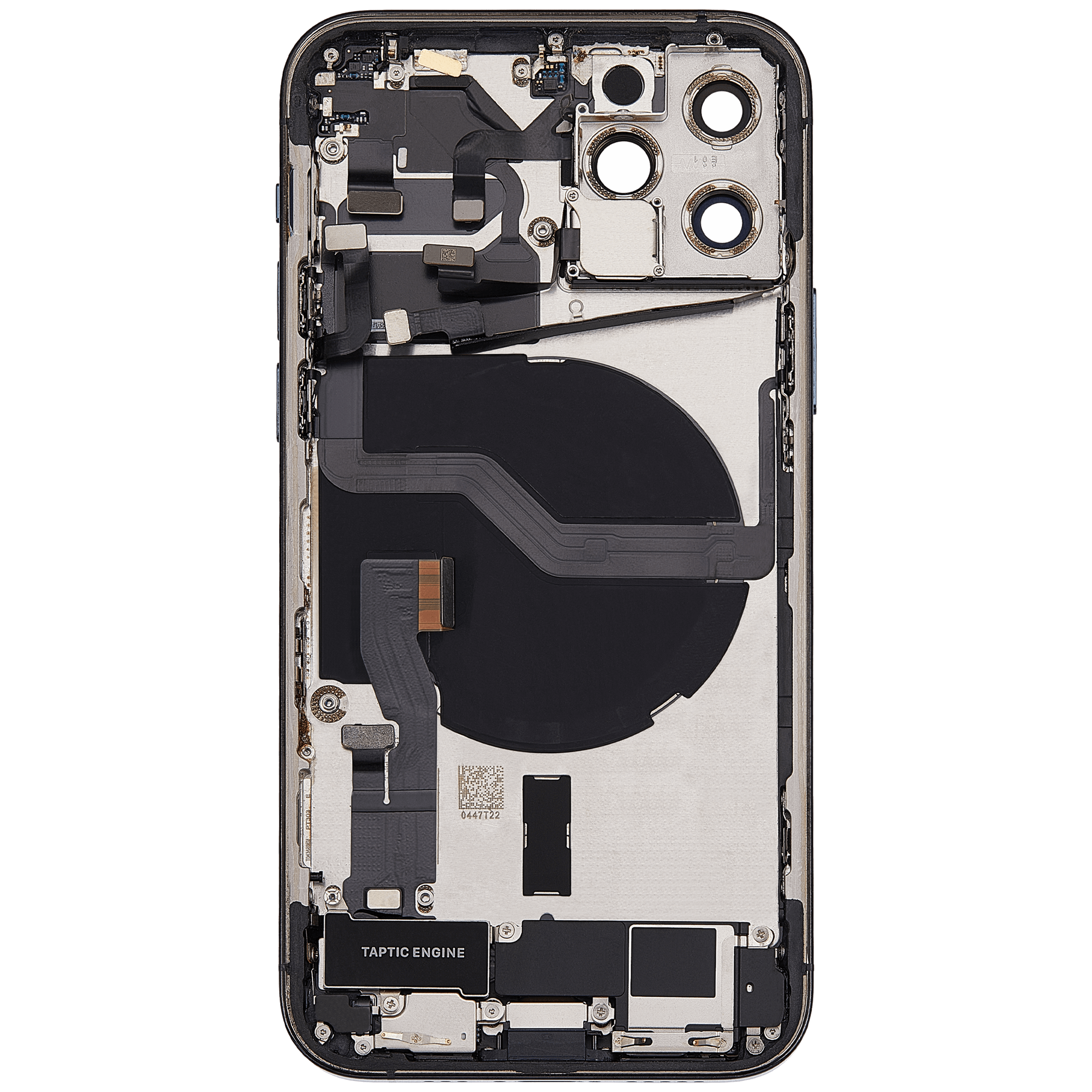 Backcover/Rahmen mit Ladebuchse Flex & Small Parts für iPhone 12 Pro (EU / Global Version) (gebrauchter OEM-Ausbau, Qualität A) (Pacific Blau)
