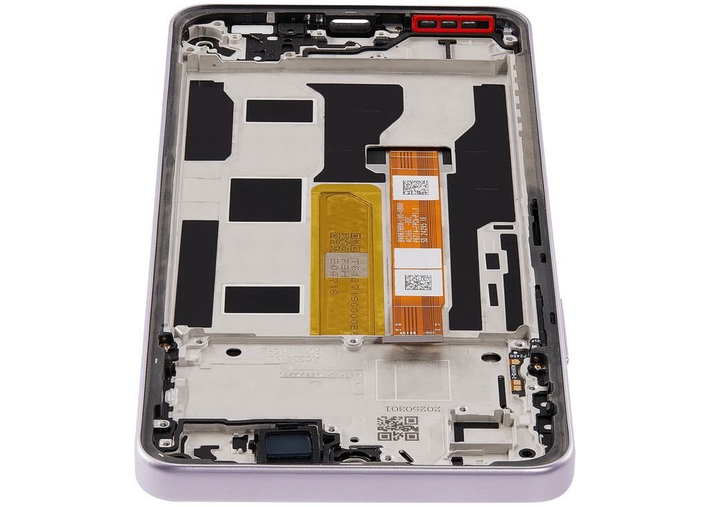 LCD-Display mit Rahmen Compatible für OPPO A5 Pro 5G (Refurbished) (Flower Pink)