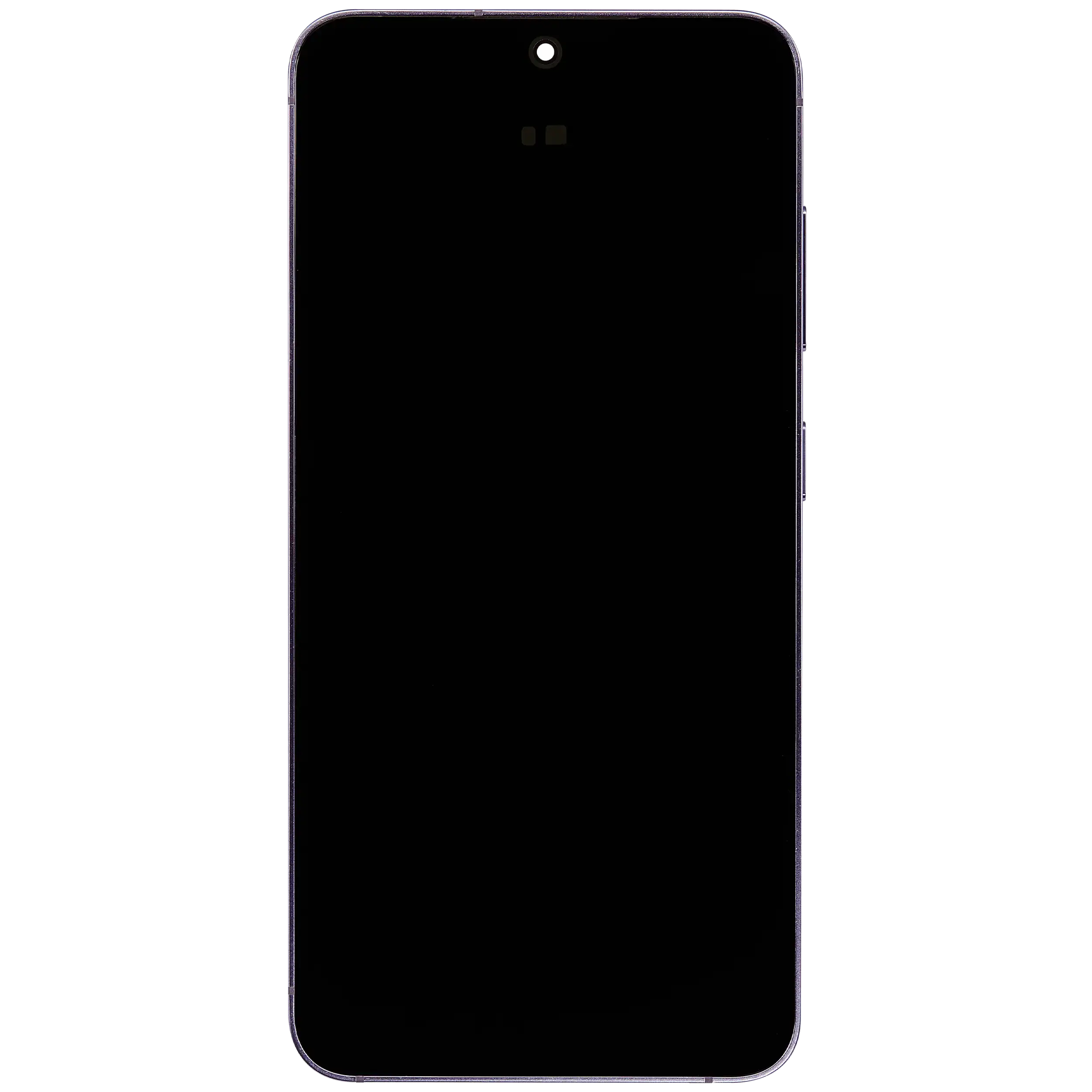 OLED-Display mit Rahmen für Samsung Galaxy S24 5G (US & Internationale Version) (gebrauchter OEM-Ausbau, Qualität B/C) (Cobalt Violet)