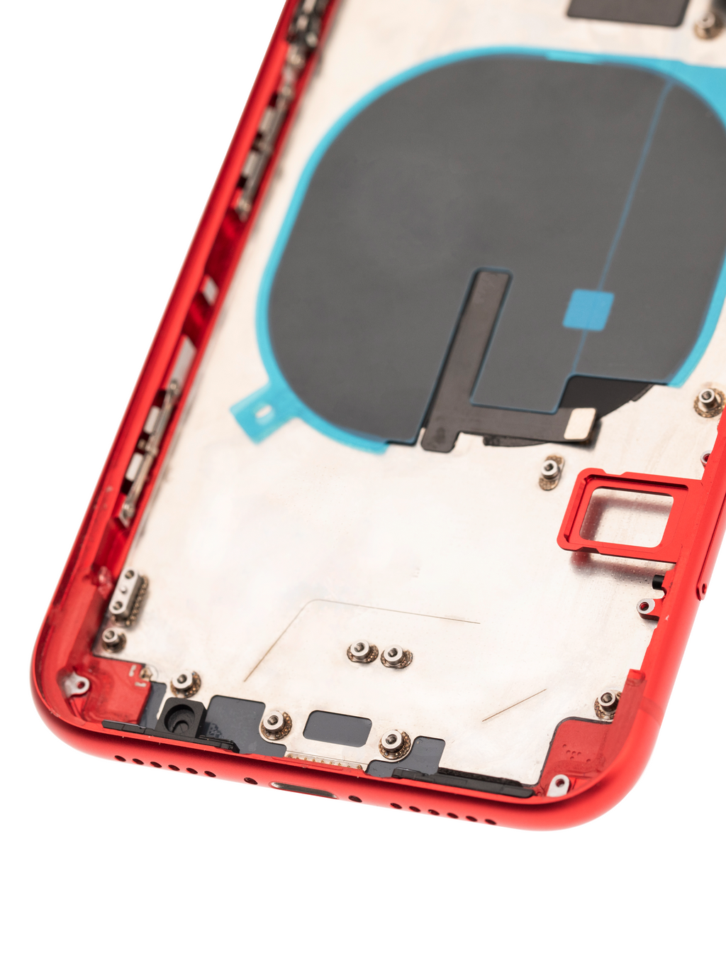 Backcover/Rahmen mit Small Components Pre-Installed für iPhone 11 (gebrauchter OEM-Ausbau, Qualität A) (Rot)