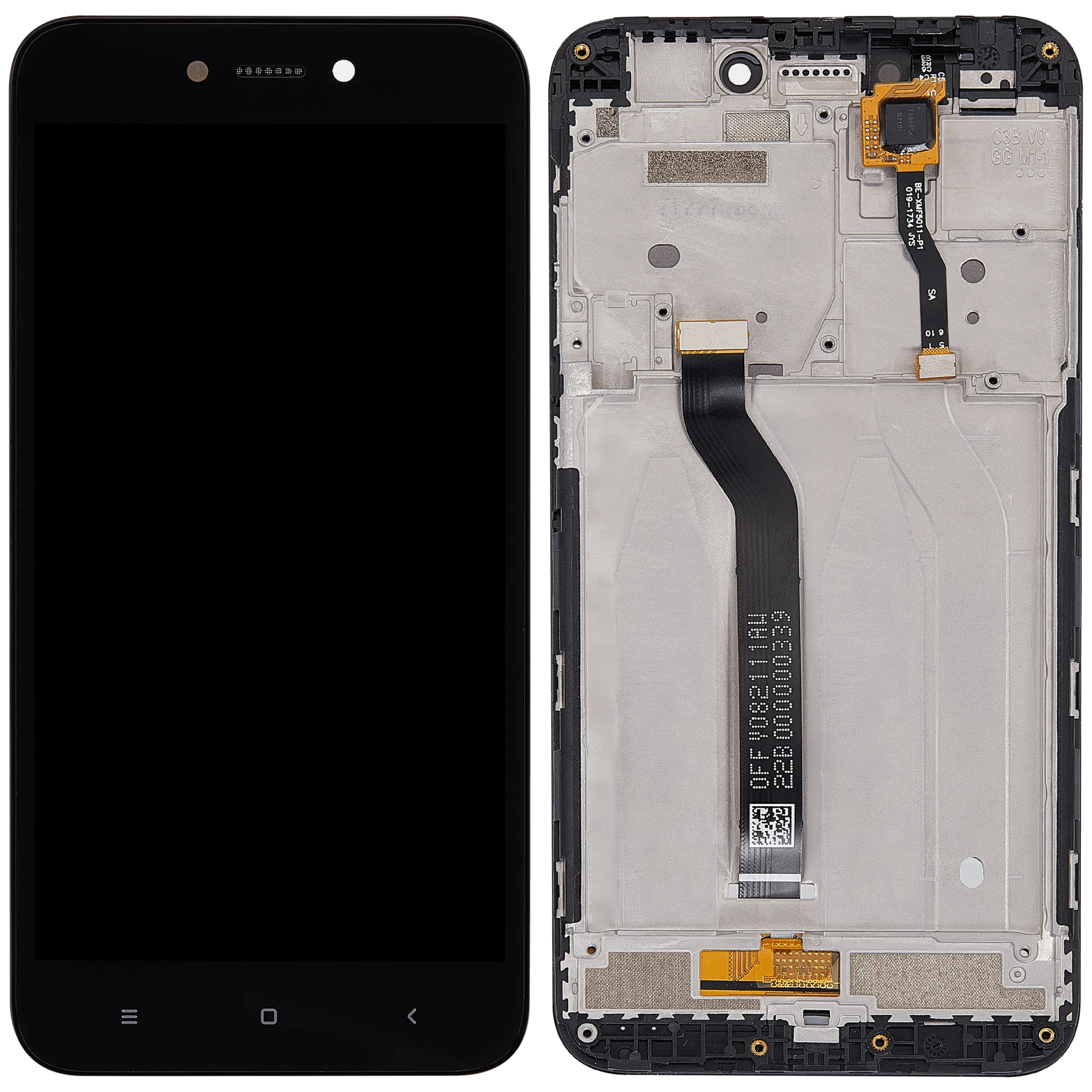 LCD-Display mit Rahmen für Xiaomi Redmi 5A (Aftermarket Plus) (Alle Farben)