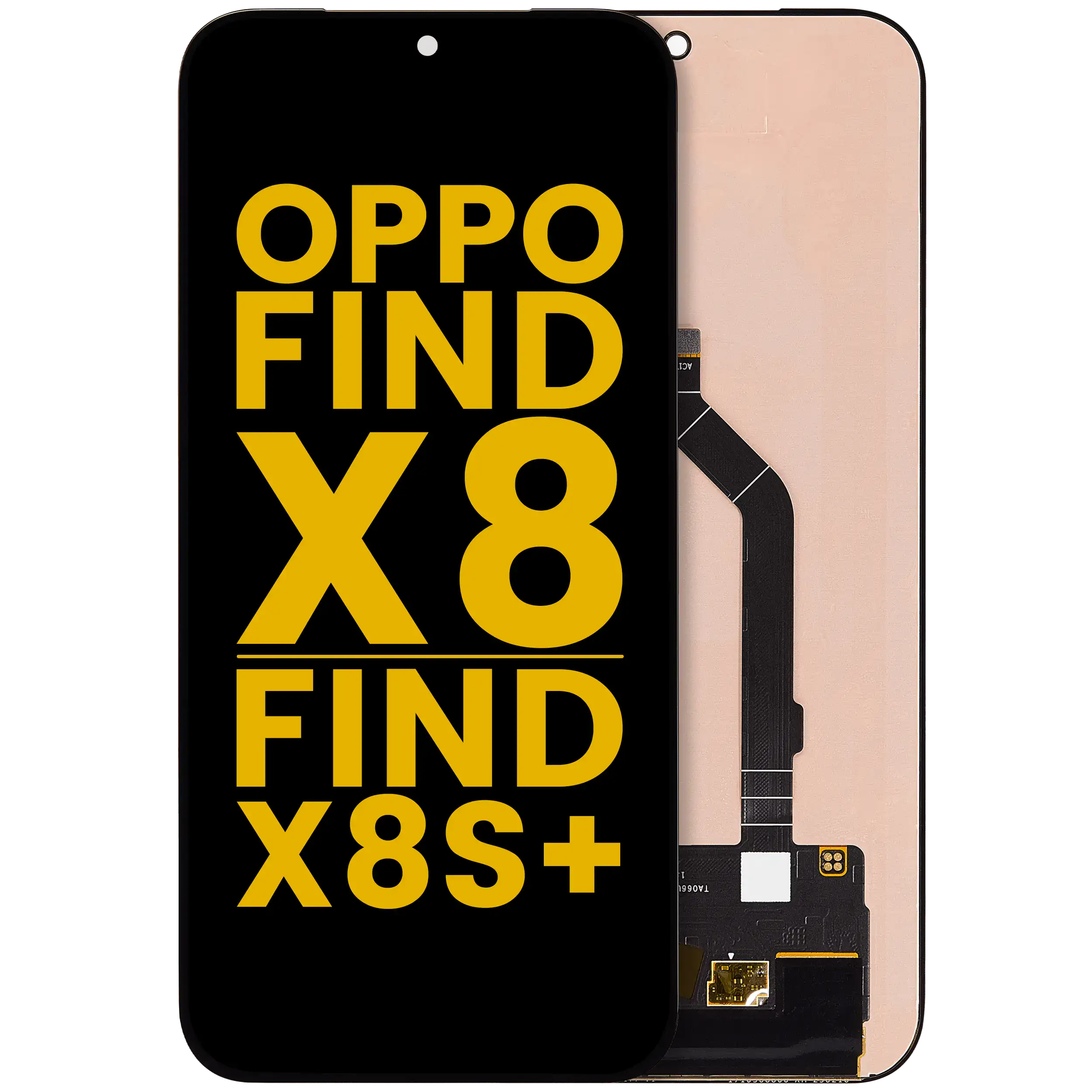 OLED-Display ohne Rahmen für Oppo Find X8 / Find X8s+ (Refurbished) (Alle Farben)