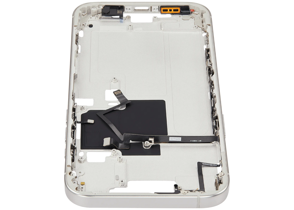 Midframe/Rahmen mit Power And Volume Button für iPhone 16 Pro Max (US-Version) (Aftermarket Plus) (Weiß Titanium)