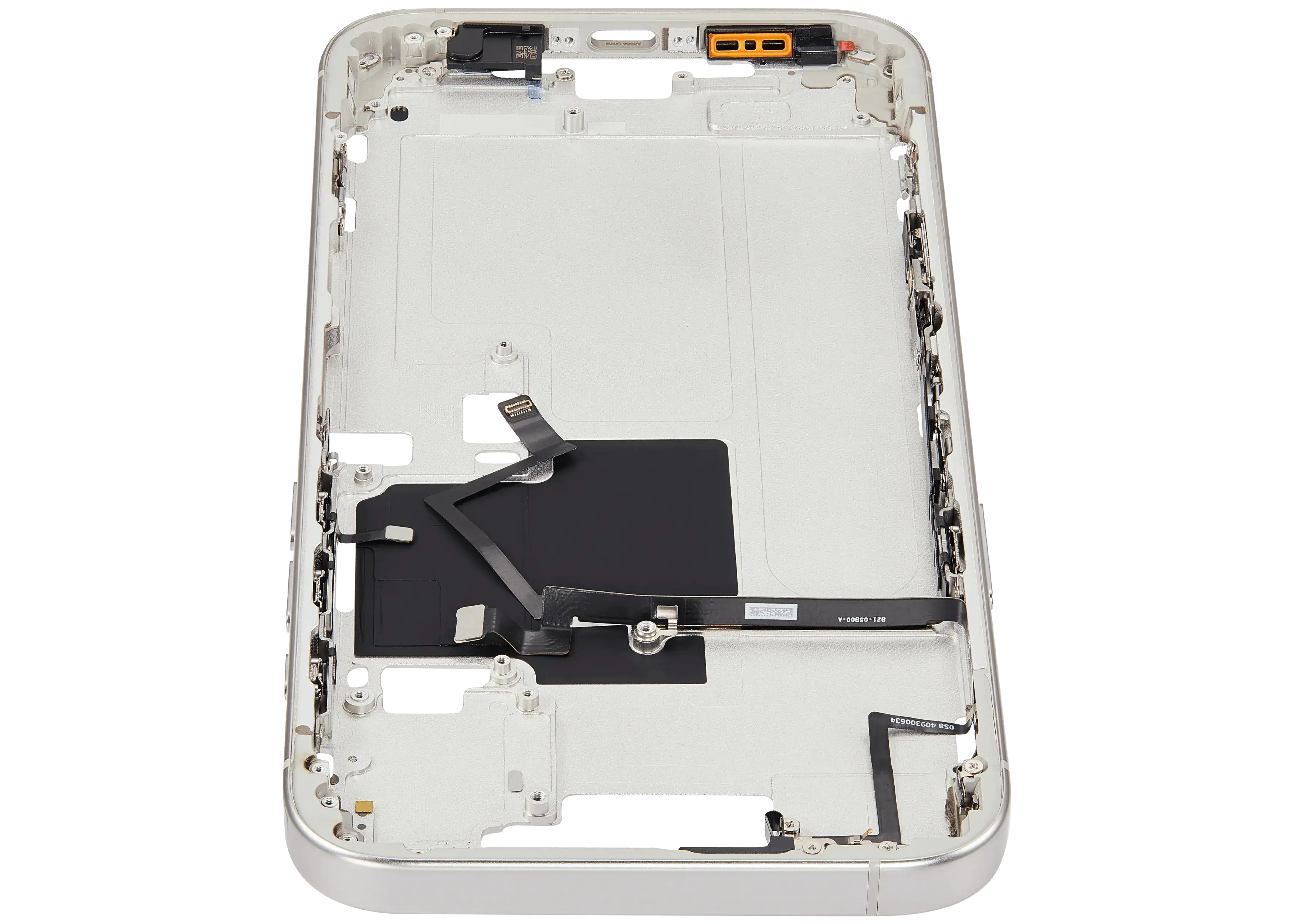 Midframe/Rahmen mit Power And Volume Button für iPhone 16 Pro Max (US-Version) (Aftermarket Plus) (Weiß Titanium)