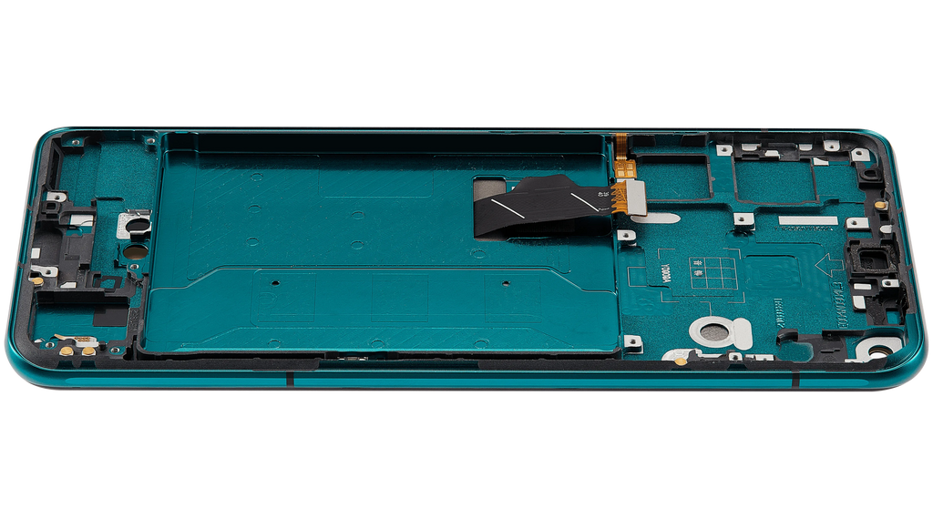 OLED-Display mit Rahmen Compatible für Huawei Nova 7 (2020) (Refurbished) (Forest Green)